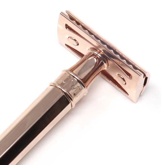 New - Never Used - Rose Gold Double Edge Safety Razor by Edwin Jagger - Picture 7 of 8
